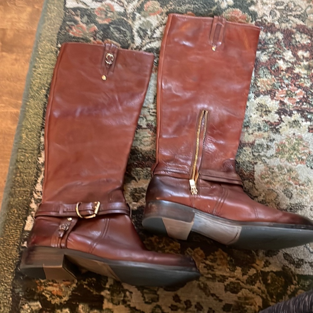Vince Camuto Knee High Leather Boots